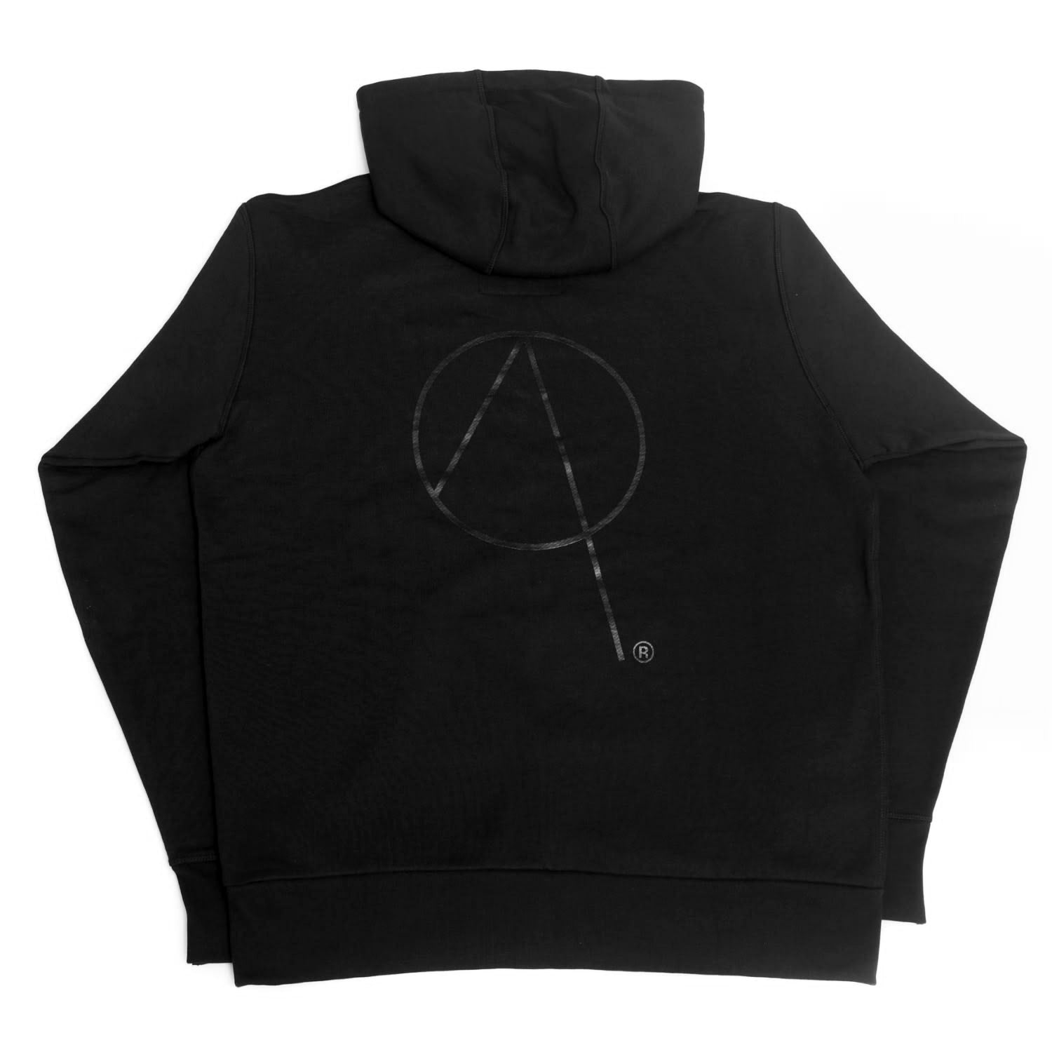 UPLAND HEAVYWEIGHT HOODIE WITH EMBROIDERED LOGO AND BACK PRINT IN BLAC –  Avaider - Advanced Performance Apparel